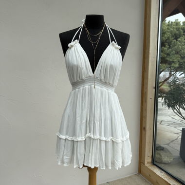 Weisses Strandkleid 