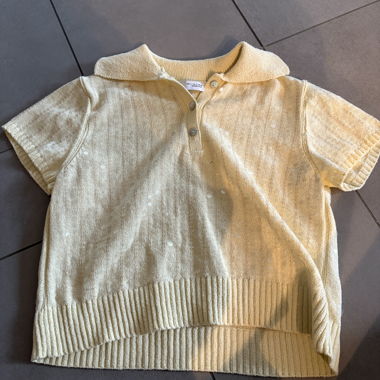 Zara Strick-Poloshirt