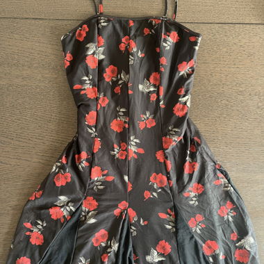 Robe de Noël roses / maxi
