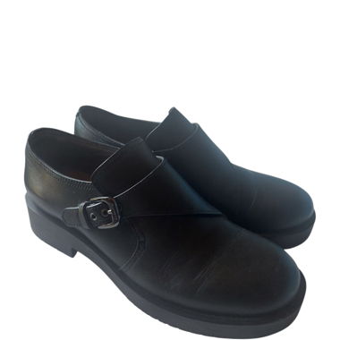 Schwarze Jil Sander Schuhe mit Schnalle