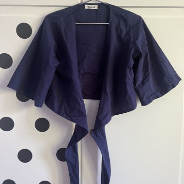 Blusa navy avvolgente