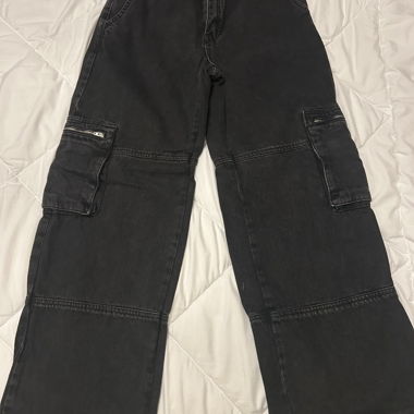 Jeans cargo noirs