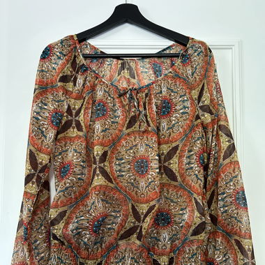 Bluse gemustert