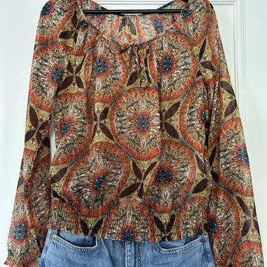 Bluse gemustert