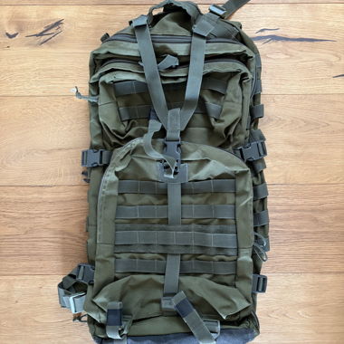Olive tactical backpack - 54 litres