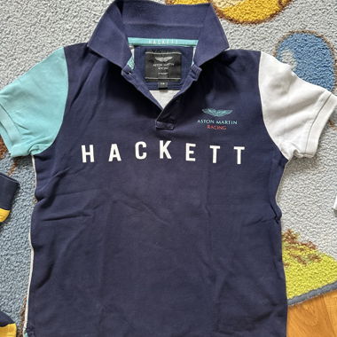 Stylish Hackett Polo with Aston Martin.