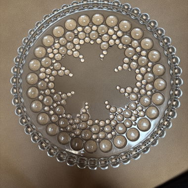 Round Glass Decorative Bowl