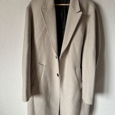 Cappotto beige in lana