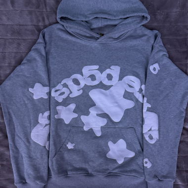 Grey Sp5der hoodie S