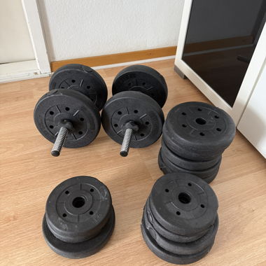 Set di manubri regolabili 28 kg