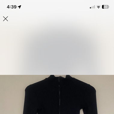 black Bershka Top