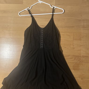 Black mini dress