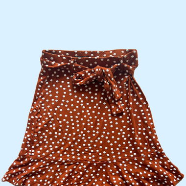 Copper Polka Dot Skirt