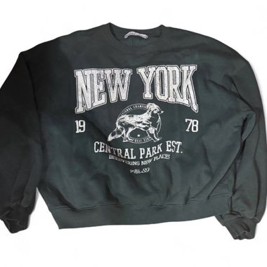 Felpa Bershka Green New York