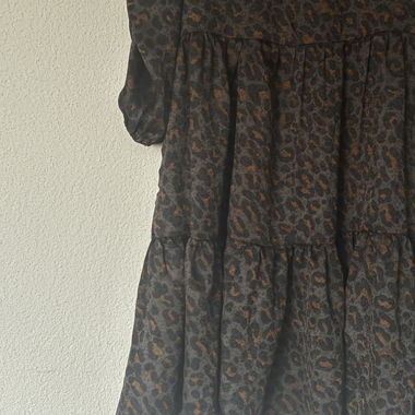 Abito con stampa leopardata