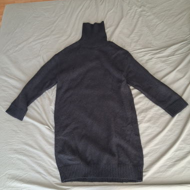Vestito in maglia nero H&M con collo alto