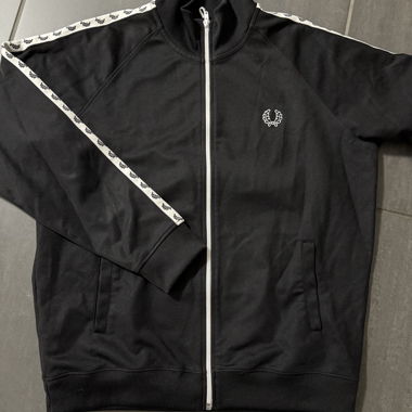 Veste de survêtement Fred Perry noire XL