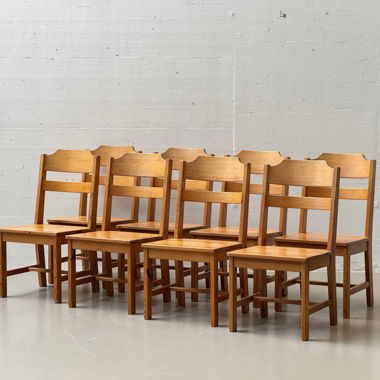6x chaises en pin de NC Sweden, années 1970
