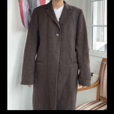 Cappotto lungo marrone in lana di Joop!