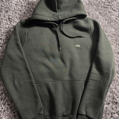 Felpa con cappuccio Lacoste kaki Taglia M