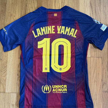 Maillot de Lamine Yamal (Neuf) - S - FC Barcelone