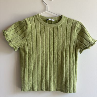 Top Vintage Zara verde