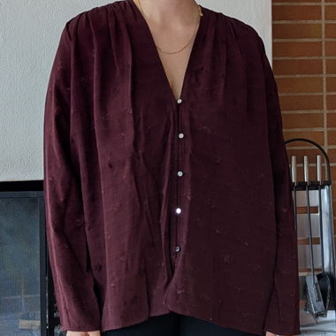 Blusa bordeaux