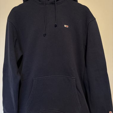 Felpa con cappuccio Tommy Jeans blu
