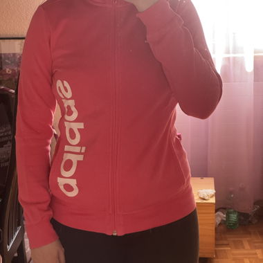 Adidas Hoodie-Jacke rosa