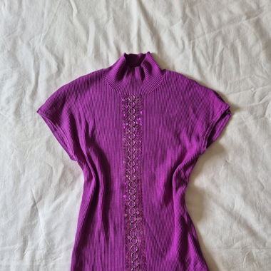 Purple Sequin Top