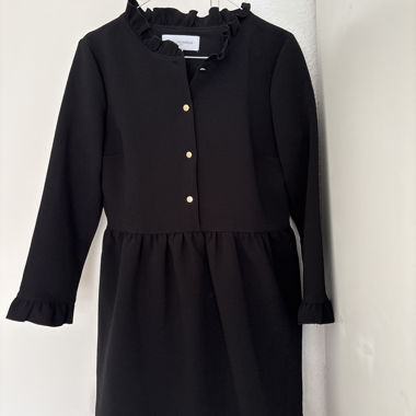 Black Ruffled Dress