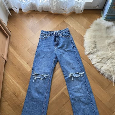 Jeans taille haute 
