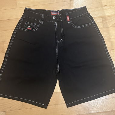 Shorts di jeans neri JNCO