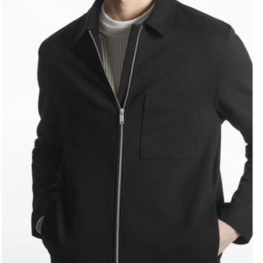 COS black zip jacket EUR XL