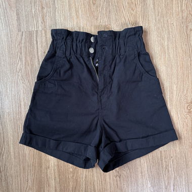 Black high waisted shorts 