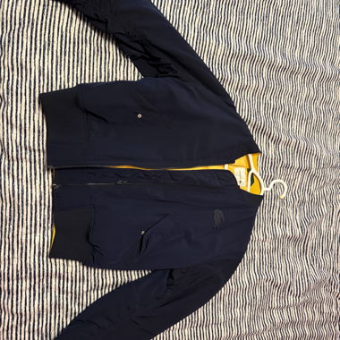 Lacoste Bomber Blau marine & gelb Ausgezeichneter Zustand