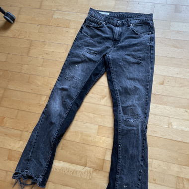 Black Zara Flared denim 