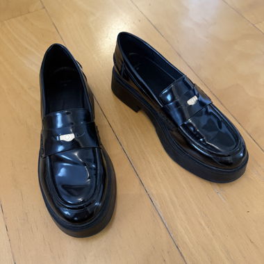 Black Patent Loafers