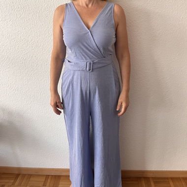 Light Blue Flowing Jumpsuit