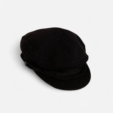 Black vintage 70s Elbsegler sailor hat 