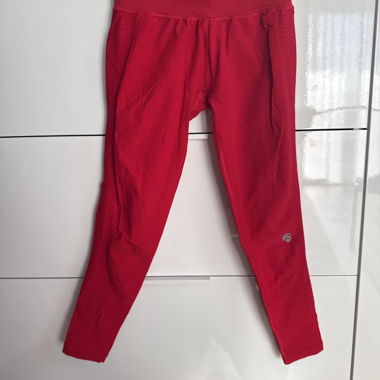 Red sports leggings