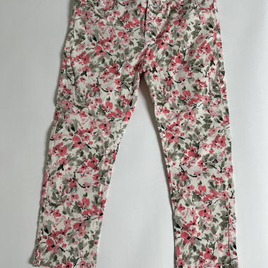 Floral printed trousers