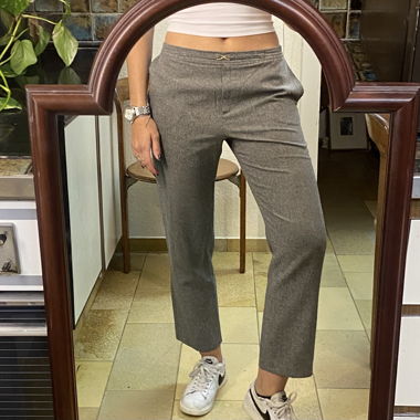 Pantalon en tissu gris Canda