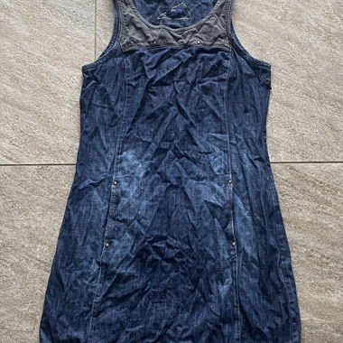 dark denim A-line dress