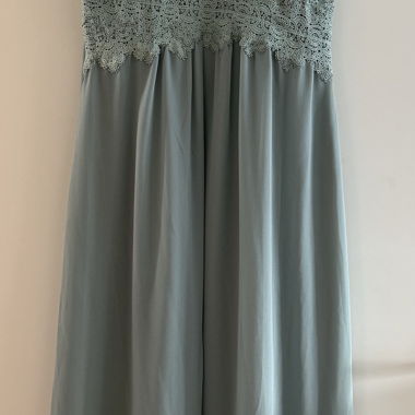 VILA Neckholder Kleid grün
