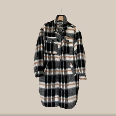 plaid jacket (L)