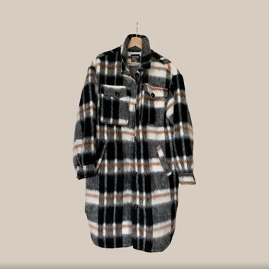 plaid jacket (L)