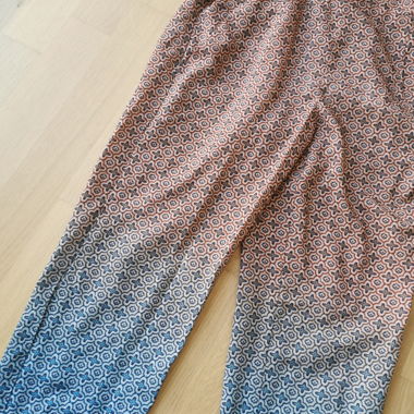 Satin-look pants
