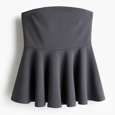 Top bandeau grigio