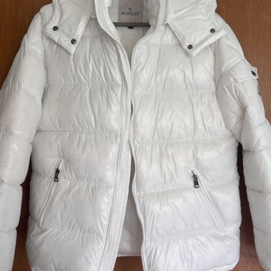 Piumino Moncler bianco - indossato una volta